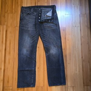 Levi's 501 Black Straight Jeans Classic Style 36